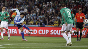 Argentina set up Germany duel