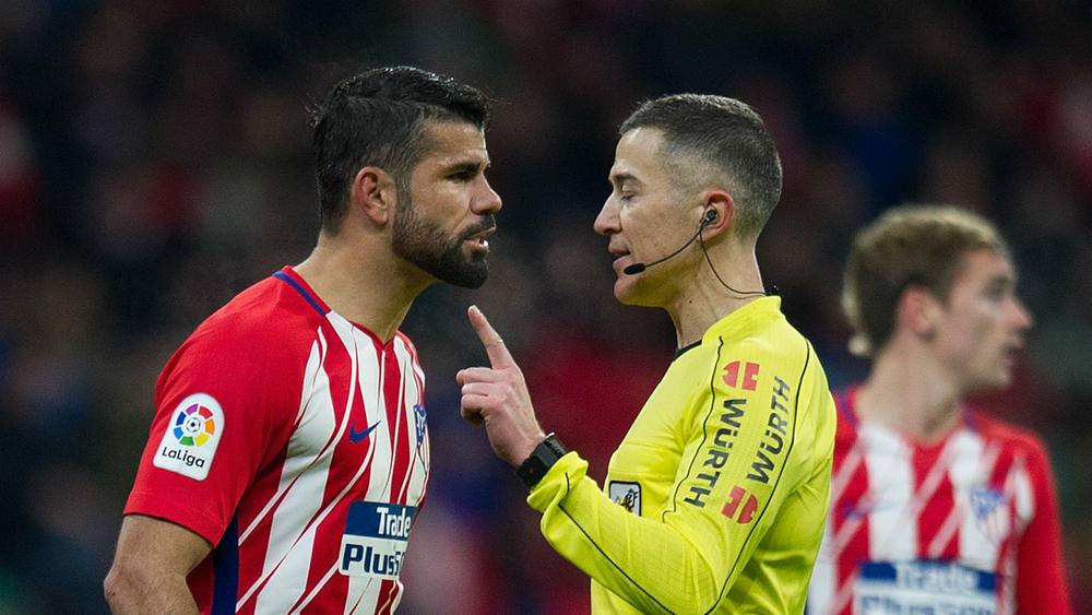 Costa fumes referees ‘want to give me a card’, but Simeone plays down penalty row