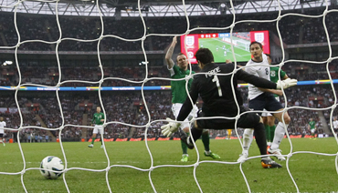 England held by Ireland in Wembley friendly