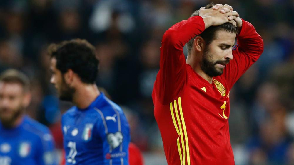 Fuming Pique to quit Spain after World Cup