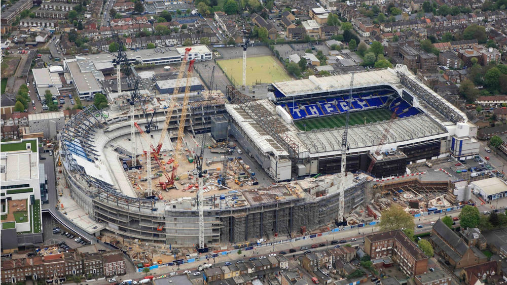 Grass laid at Tottenham’s new stadium