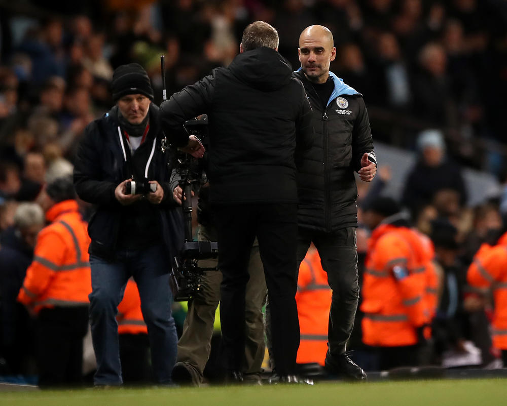 Guardiola and Solskjaer condemn behaviour of fans at Manchester derby
