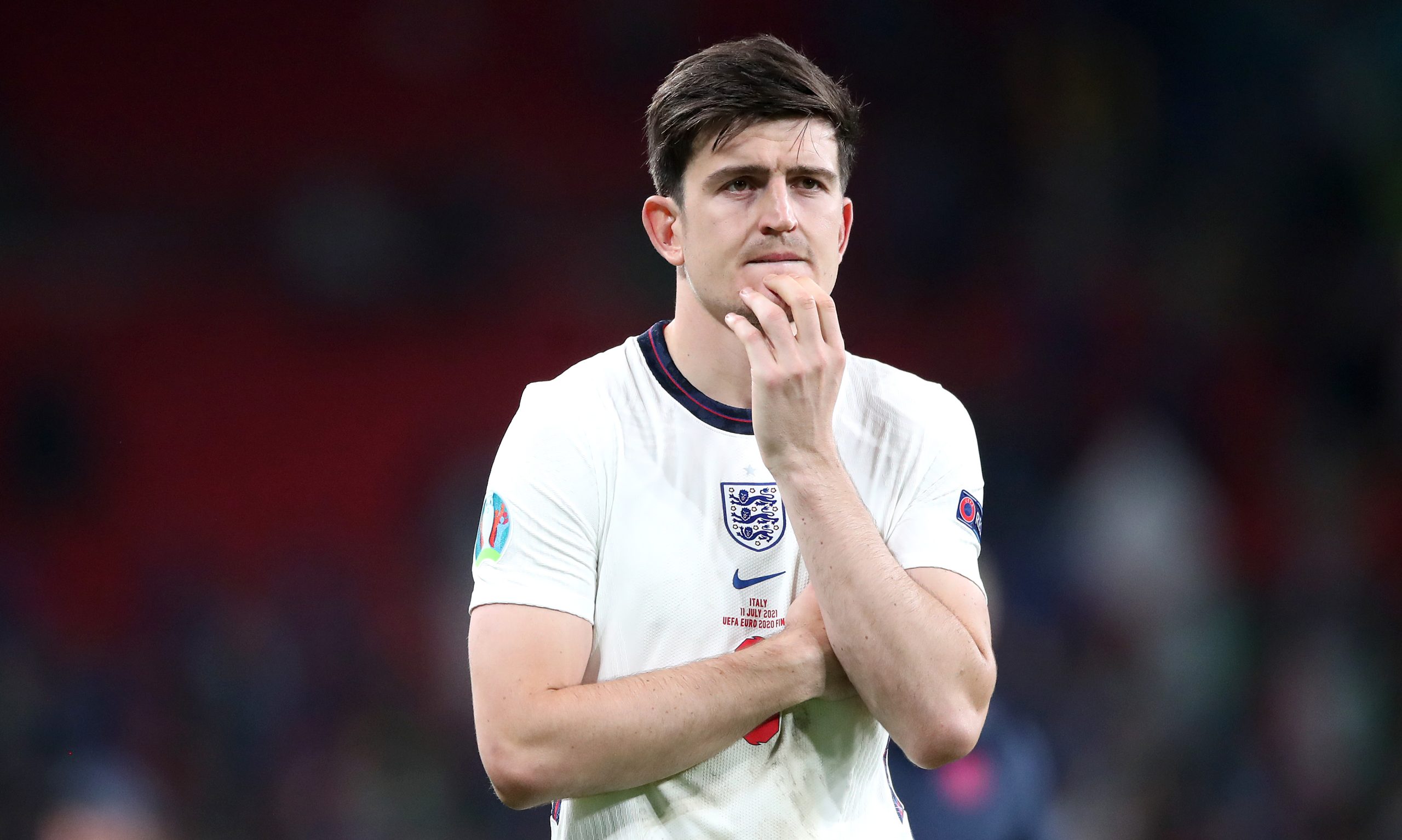 Harry Maguire reveals his father suffered suspected broken ribs at Wembley