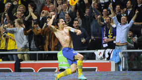 Ibrahimovic head over heels with special goal