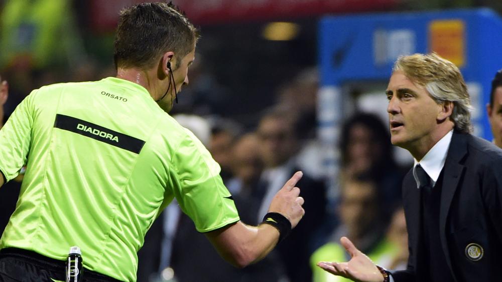 Mancini criticises Serie A referees