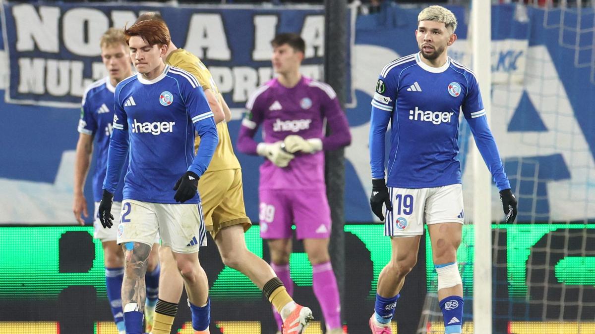 Ligue Europa Conference : défait par le Rayo Vallecano, Strasbourg s’arrête aux portes de la finale ! Ligue Europa Conference : défait par le Rayo Vallecano, Strasbourg s’arrête aux portes de la finale !