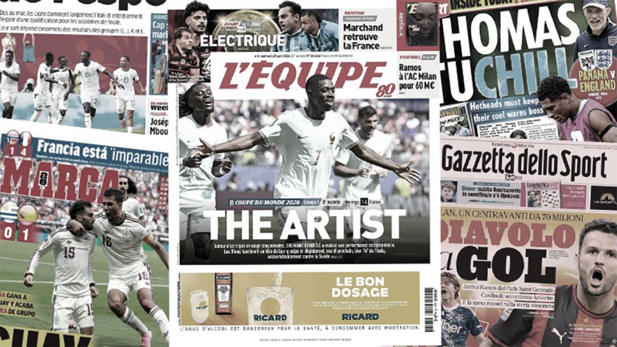 La presse mondiale adoube Ousmane Dembélé, l’Angleterre perd deux de ses cadres La presse mondiale adoube Ousmane Dembélé, l’Angleterre perd deux de ses cadres
