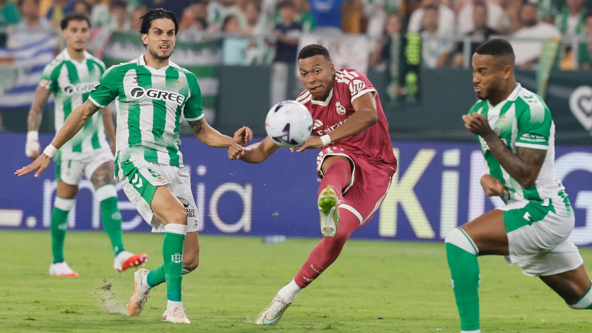 Liga : avec un penalty manqué de Mbappé, le Real Madrid tombe chez le Bétis Seville